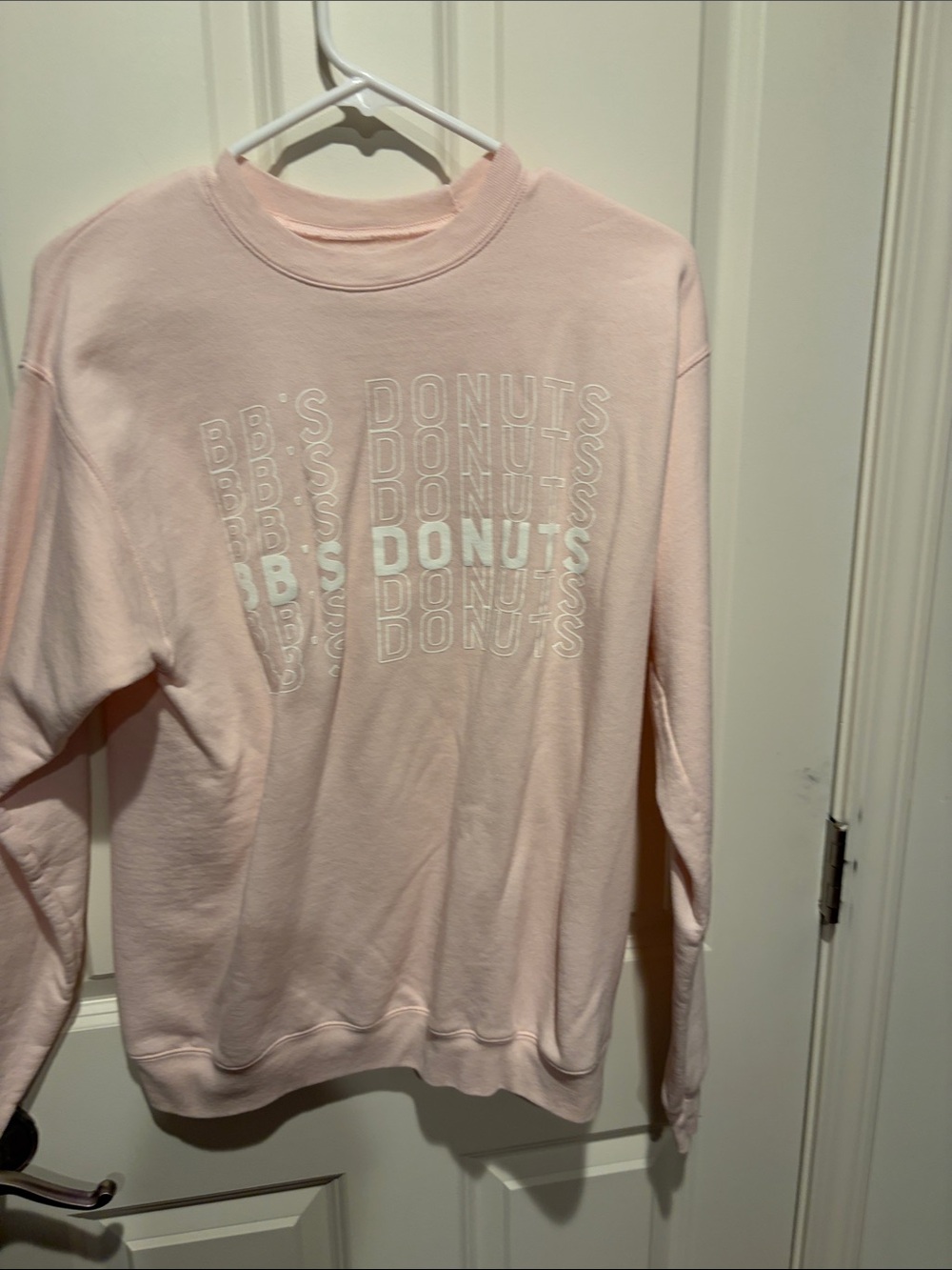 Pink BB's Donuts Graphic Sweatshirt